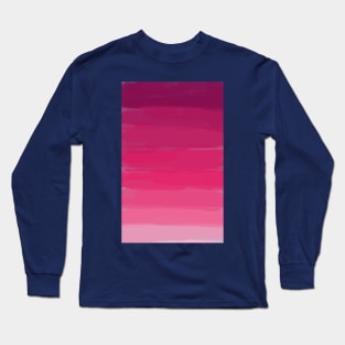 Lipstick: Shades of Pink Gradient Colors Long Sleeve T-Shirt